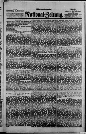 National-Zeitung vom 18.11.1886