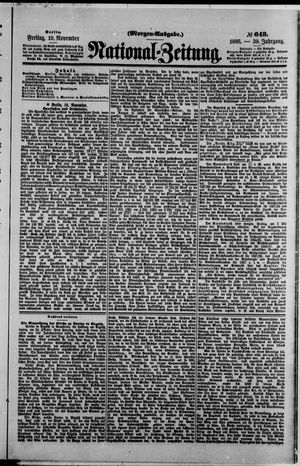 National-Zeitung vom 19.11.1886