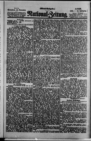National-Zeitung vom 20.11.1886