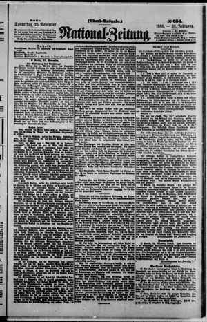 National-Zeitung vom 25.11.1886