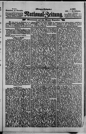 National-Zeitung vom 27.11.1886