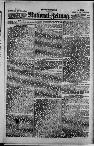 National-Zeitung vom 27.11.1886