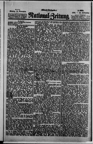 National-Zeitung vom 29.11.1886