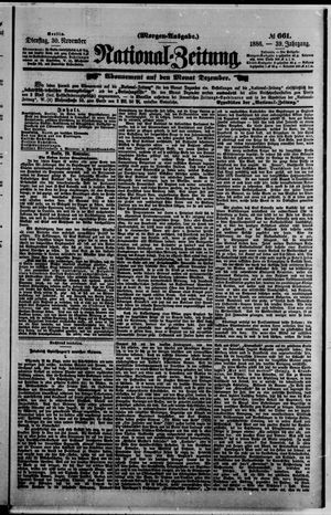 National-Zeitung vom 30.11.1886