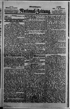 National-Zeitung vom 01.12.1886