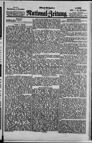 Nationalzeitung on Dec 11, 1886