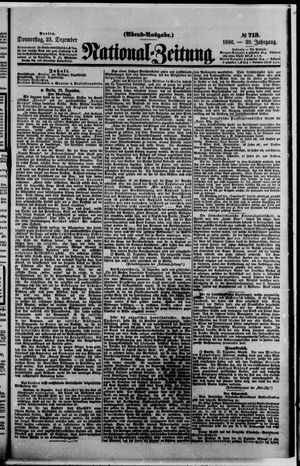 National-Zeitung vom 23.12.1886