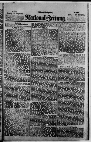 National-Zeitung vom 27.12.1886