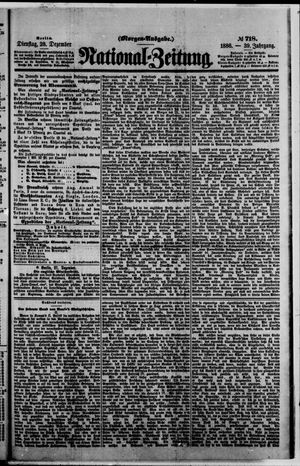 National-Zeitung vom 28.12.1886