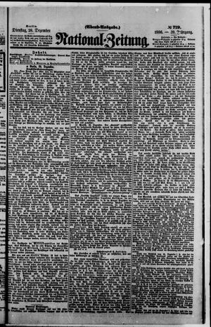 National-Zeitung vom 28.12.1886
