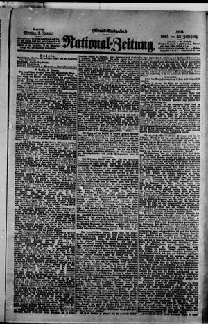 Nationalzeitung vom 03.01.1887
