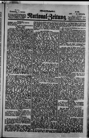 Nationalzeitung vom 06.01.1887