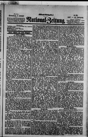 Nationalzeitung vom 08.01.1887