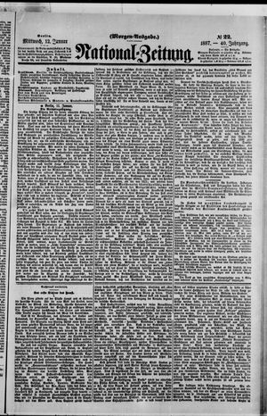 Nationalzeitung vom 12.01.1887