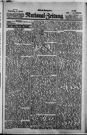 Nationalzeitung vom 13.01.1887