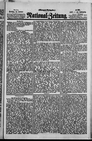 Nationalzeitung vom 14.01.1887