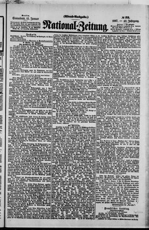Nationalzeitung vom 15.01.1887