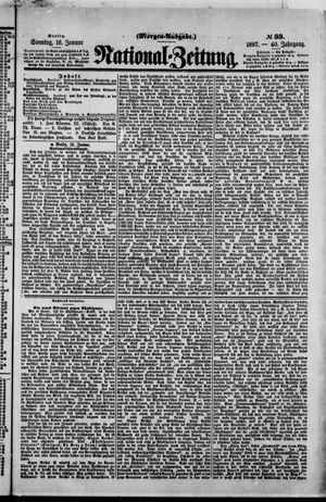 Nationalzeitung vom 16.01.1887