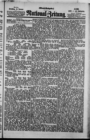 Nationalzeitung vom 18.01.1887