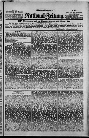 Nationalzeitung vom 20.01.1887
