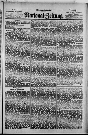 Nationalzeitung vom 22.01.1887
