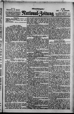 Nationalzeitung on Jan 22, 1887