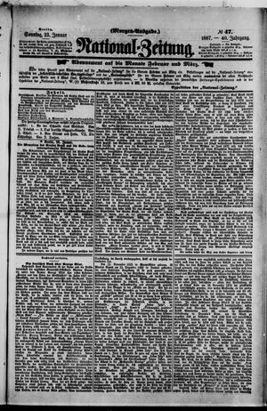 Nationalzeitung vom 23.01.1887