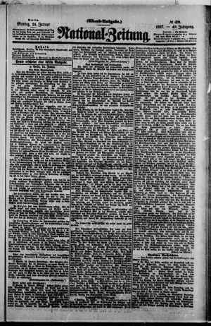 Nationalzeitung vom 24.01.1887