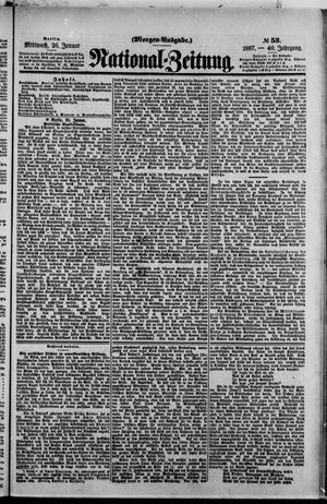 Nationalzeitung vom 26.01.1887