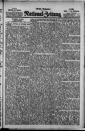 Nationalzeitung vom 28.01.1887