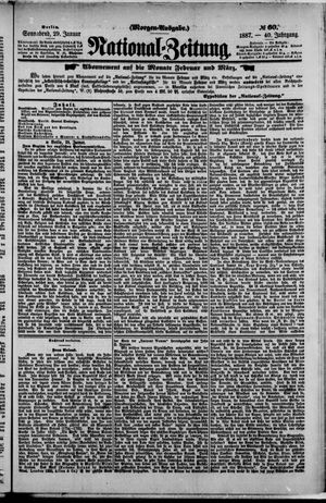 Nationalzeitung vom 29.01.1887
