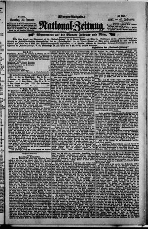Nationalzeitung vom 30.01.1887