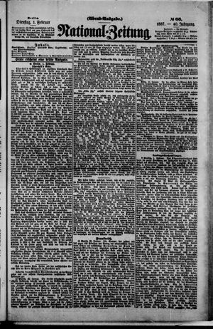 Nationalzeitung vom 01.02.1887