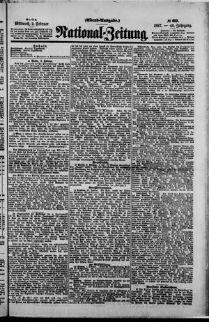 Nationalzeitung vom 02.02.1887