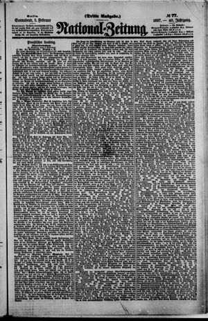 Nationalzeitung vom 05.02.1887
