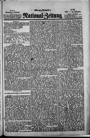 Nationalzeitung vom 06.02.1887