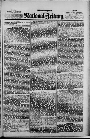 Nationalzeitung on Feb 7, 1887