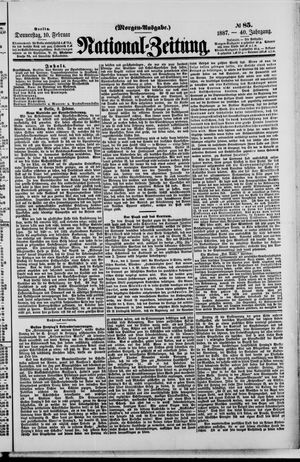 Nationalzeitung vom 10.02.1887