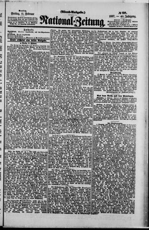 Nationalzeitung vom 11.02.1887