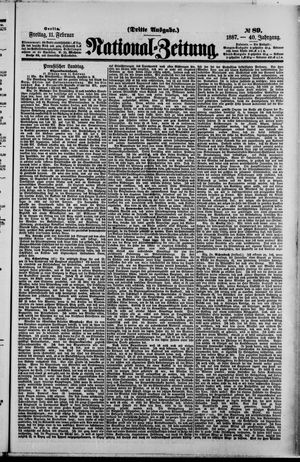 Nationalzeitung vom 11.02.1887