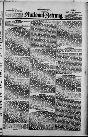 Nationalzeitung vom 12.02.1887