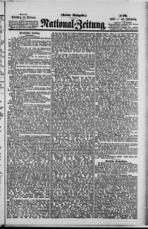 Nationalzeitung vom 15.02.1887