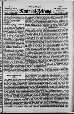 Nationalzeitung on Feb 16, 1887