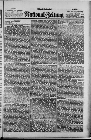 Nationalzeitung vom 17.02.1887