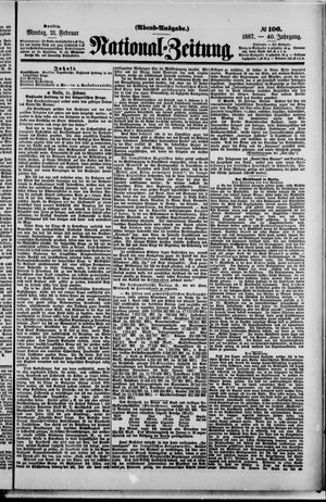 Nationalzeitung vom 21.02.1887