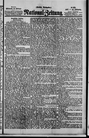 Nationalzeitung vom 23.02.1887