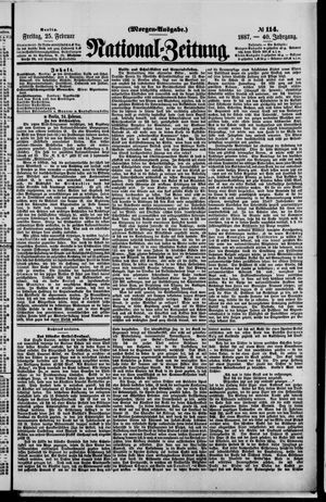 Nationalzeitung vom 25.02.1887