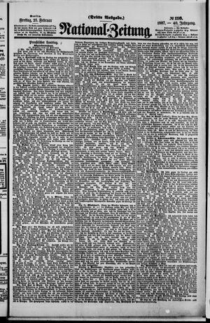 Nationalzeitung vom 25.02.1887