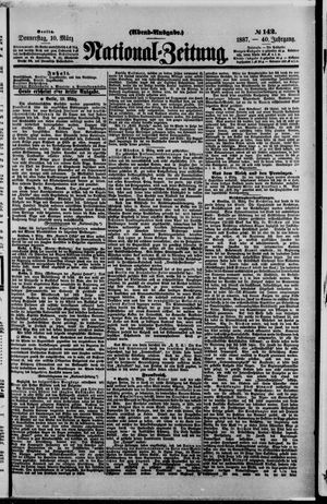 Nationalzeitung vom 10.03.1887