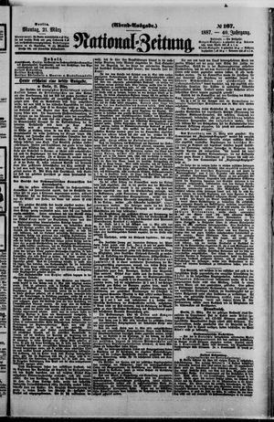 Nationalzeitung vom 21.03.1887